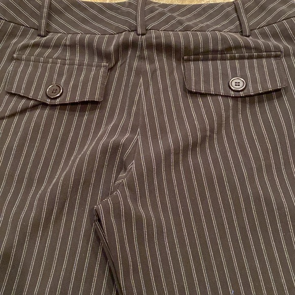 Courtenay black dress slackss with white & blue pinstripes. Sz. 8. - Picture 5 of 6